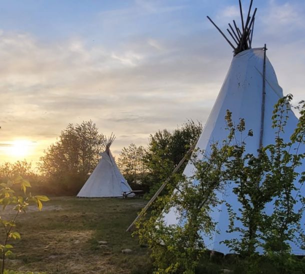 camping bij het Veluwemeer